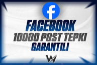 ⭐[GARANTİLİ] FACEBOOK 10000 POST TEPKİ⭐