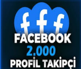 ⭐️GARANTİLİ⭐️FACEBOOK 2000 TAKİPÇİ.