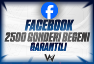 ⭐[GARANTİLİ] FACEBOOK 2500 GÖNDERİ BEĞENİ⭐