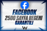 ⭐[GARANTİLİ] FACEBOOK 2500 SAYFA BEĞENİ⭐