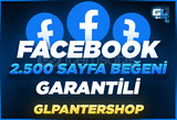 ⭐ [GARANTİLİ] FACEBOOK 2.500 SAYFA BEĞENİ ⭐ 