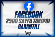 ⭐[GARANTİLİ] FACEBOOK 2500 SAYFA TAKİPÇİ⭐