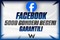 ⭐[GARANTİLİ] FACEBOOK 5000 GÖNDERİ BEĞENİ⭐