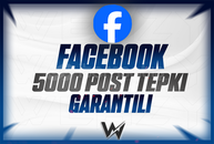 ⭐[GARANTİLİ] FACEBOOK 5000 POST TEPKİ⭐
