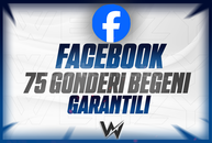 ⭐[GARANTİLİ] FACEBOOK 75 GÖNDERİ BEĞENİ⭐