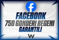 ⭐[GARANTİLİ] FACEBOOK 750 GÖNDERİ BEĞENİ⭐