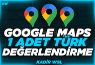 ⭐[GARANTİLİ] GOOGLE MAPS 1 ADET TÜRK YORUM⭐