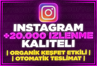 ⭐[GARANTİLİ] INSTA 20000 İZLENME + KEŞFET ETKİ⭐