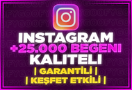 ⭐[GARANTİLİ] INSTA 25000 BEĞENİ + KEŞFET ETKİLİ