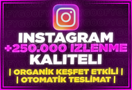 ⭐[GARANTİLİ] INSTA 250000 İZLENME +KEŞFET ETKİ⭐
