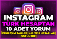 ⭐[GARANTİLİ] INSTAGRAM 10 TÜRK YORUM⭐