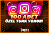 ⭐[Garantili] İnstagram 100 Adet Özel Türk Yorum