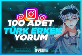 ⭐Garantili] İnstagram 100 Adet Türk Erkek Yorum
