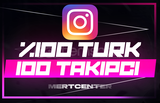 ⭐[GARANTİLİ] İNSTAGRAM 100 TÜRK TAKİPÇİ⭐