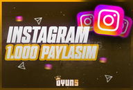 ⭐[Garantili] İnstagram 1.000 Adet Paylaşım⭐