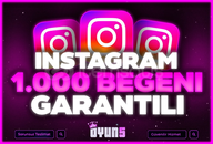 ⭐[Garantili] İnstagram 1.000 Beğeni⭐