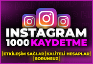 ⭐[GARANTİLİ] INSTAGRAM 1000 GERÇEK KAYDETME⭐