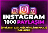 ⭐[GARANTİLİ] INSTAGRAM 1000 GERÇEK PAYLAŞIM⭐