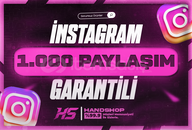 ⭐INSTAGRAM 1000 GERÇEK PAYLAŞIM⭐