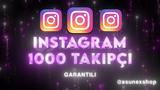 ⭐[GARANTİLİ] İNSTAGRAM 1000 GERÇEK TAKİPÇİ⭐
