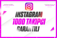 ⭐[GARANTİLİ] İNSTAGRAM 1000 GERÇEK TAKİPÇİ ⭐