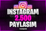 ⭐[GARANTİLİ] İnstagram 2500 Paylaşım⭐