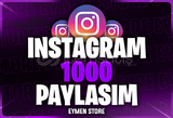 ⭐[GARANTİLİ] İnstagram 1000 Paylaşım