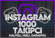  ⭐GARANTİLİ İNSTAGRAM 1.000 TAKİPÇİ ⭐