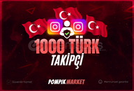 ⭐(GARANTİLİ) INSTAGRAM 1000 TÜRK TAKİPÇİ ⭐