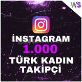⭐Garantili İnstagram 1000 Türk Kadın Takipçi⭐