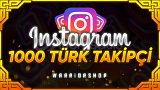 ⭐GARANTİLİ⭐Instagram 1.000 Türk Takipçi⭐