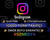 (GARANTİLİ) Instagram 10000 Türk Gerçek Takipçi