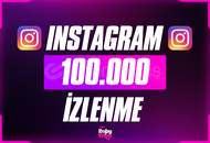 ⭐[GARANTİLİ] İnstagram 100.000 İzlenme + Destek