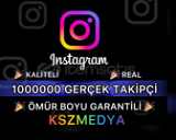 (GARANTİLİ) Instagram 1000000 Gerçek Takipçi 