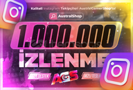 ⭐[GARANTİLİ] Instagram 1.000.000 İzlenme