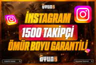 ⭐[Garantili] İnstagram 1.500 Takipçi⭐