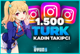 ⭐Garantili] İnstagram 1.500 Türk Kadın Takipçi⭐