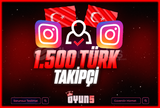 ⭐[Garantili] İnstagram 1.500 Türk Takipçi⭐