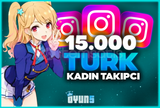 ⭐Garantili] İnstagram 15.000 Türk Kadın Takipçi