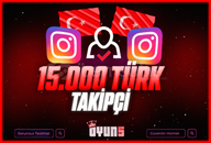 ⭐[Garantili] İnstagram 15.000 Türk Takipçi⭐