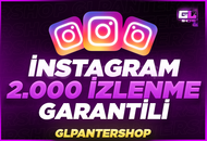 ⭐[GARANTİLİ] İnstagram 2.000 Gerçek İzlenme ⭐