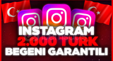 ✨[GARANTİLİ] İNSTAGRAM 2000 TÜRK BEĞENİ✨