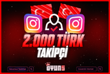 ⭐[Garantili] İnstagram 2.000 Türk Takipçi⭐
