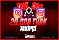 ⭐[Garantili] İnstagram 20.000 Türk Takipçi⭐