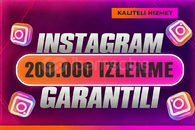 ⭐[GARANTİLİ] İNSTAGRAM 200.000 GÖRÜNTÜLENME⭐