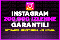 ⭐[GARANTİLİ] Instagram 200.000 İzlenme⭐