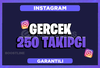 ⭐GARANTİLİ⭐ INSTAGRAM 250 TAKİPÇİ