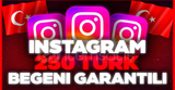 ✨[GARANTİLİ] İNSTAGRAM 250 TÜRK BEĞENİ✨
