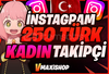 ⭐[] Instagram 250 Türk Kadın Takipçi