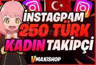 ⭐[OTO] Instagram 250 Türk Kadın Takipçi